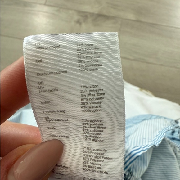 MAJE Lasane Cotton-Poplin Shirt Blouse Top - Picture 7 of 13